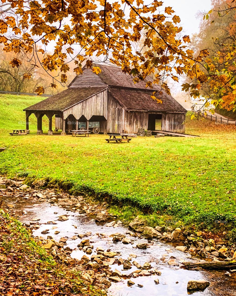 Old barn in the Fall