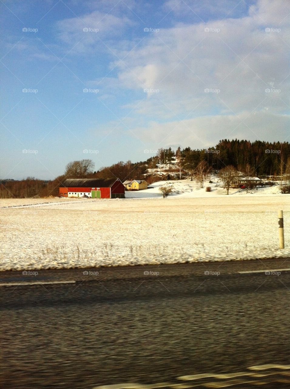 Winter in Sweden. Sweden Countryside Photo