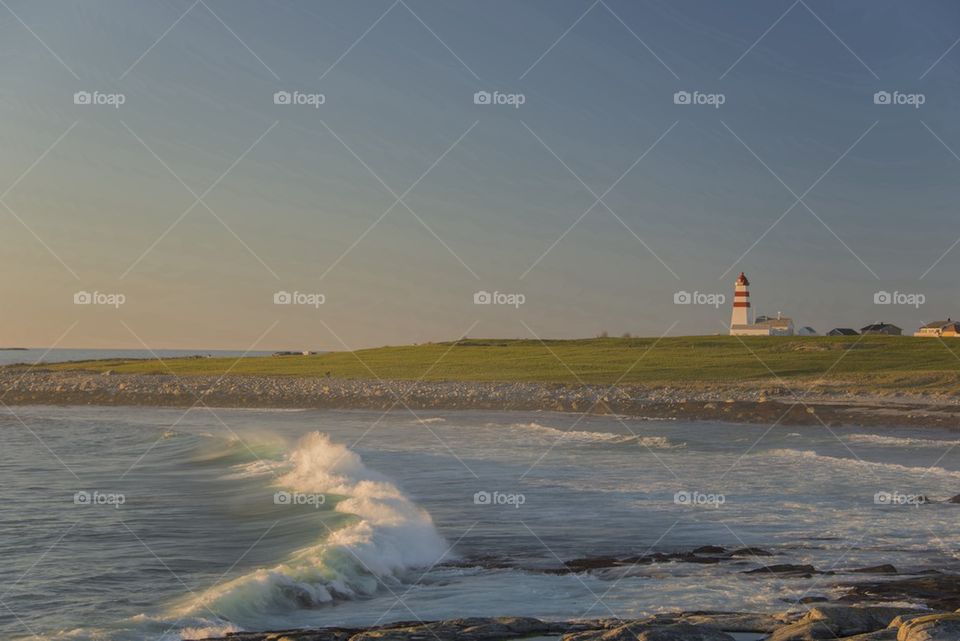 Lighthouse in sunset