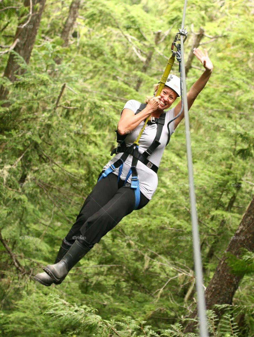 Zip lining in whistler 