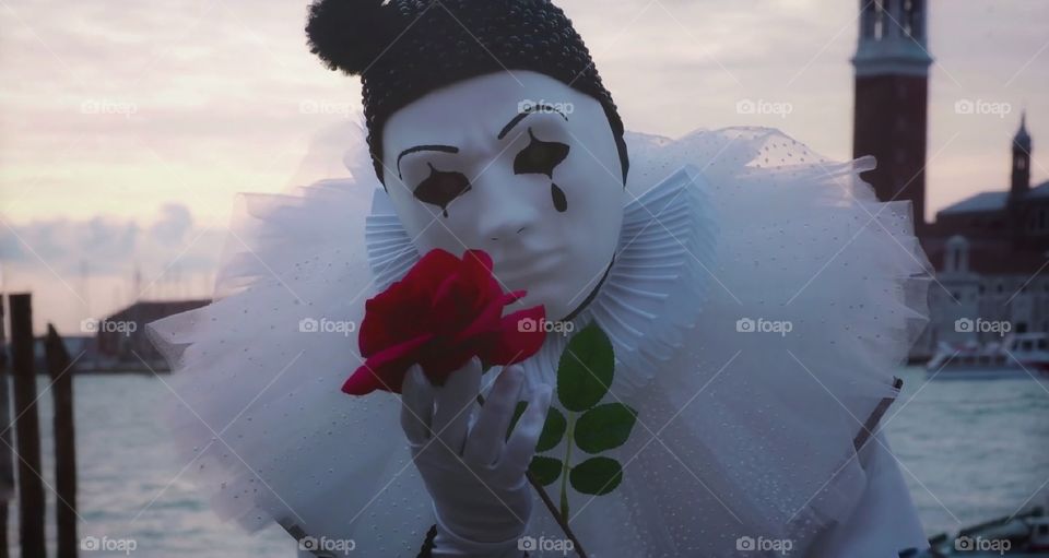 Carnevale di Venezia. Maschere in posa.