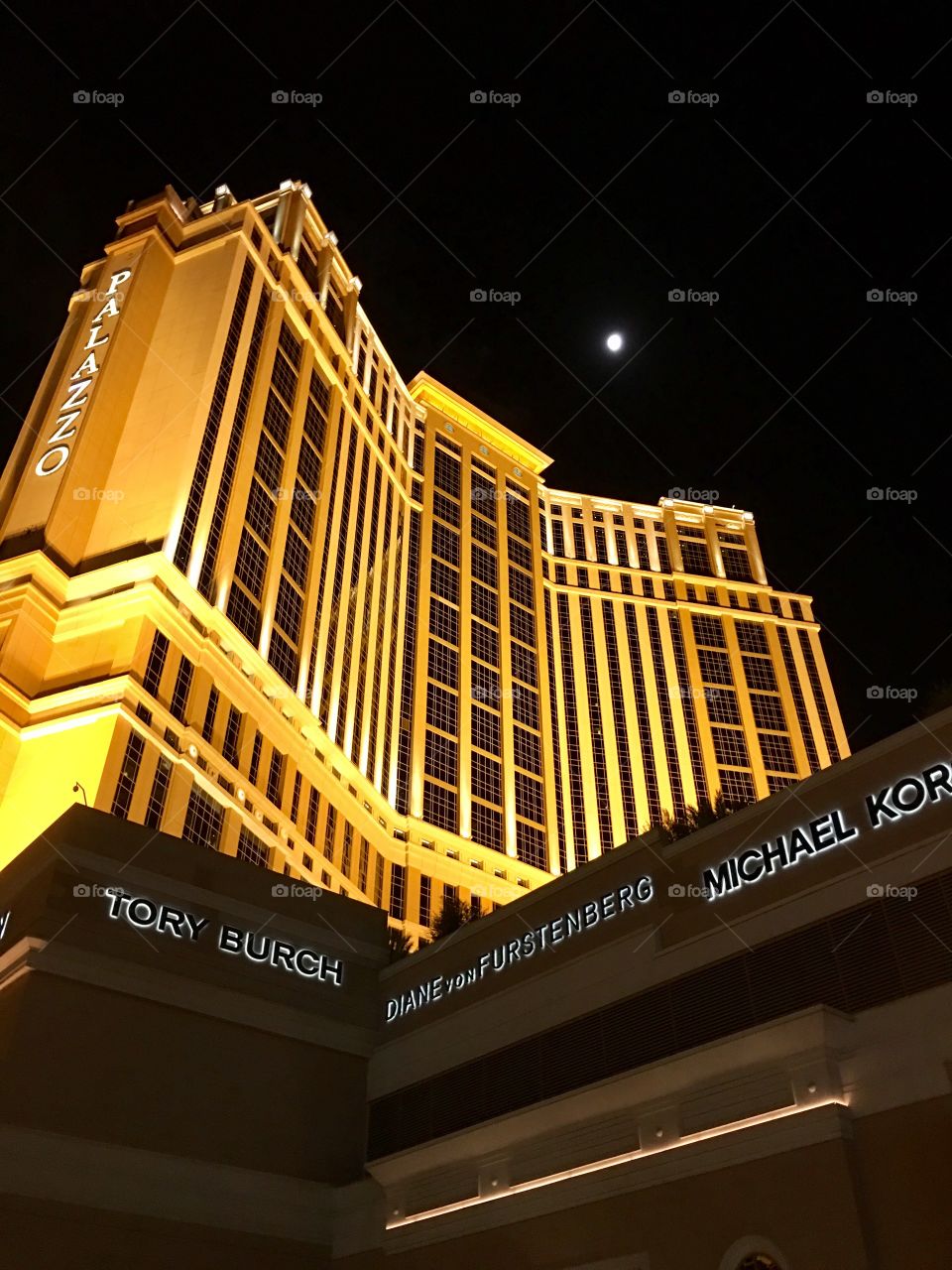 Early morning hour with moonlight 