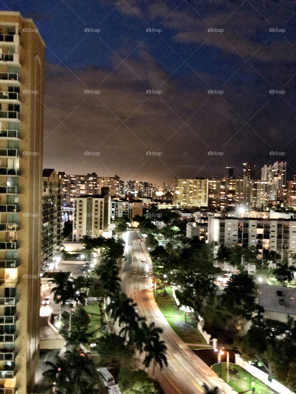 Miami Night Sky