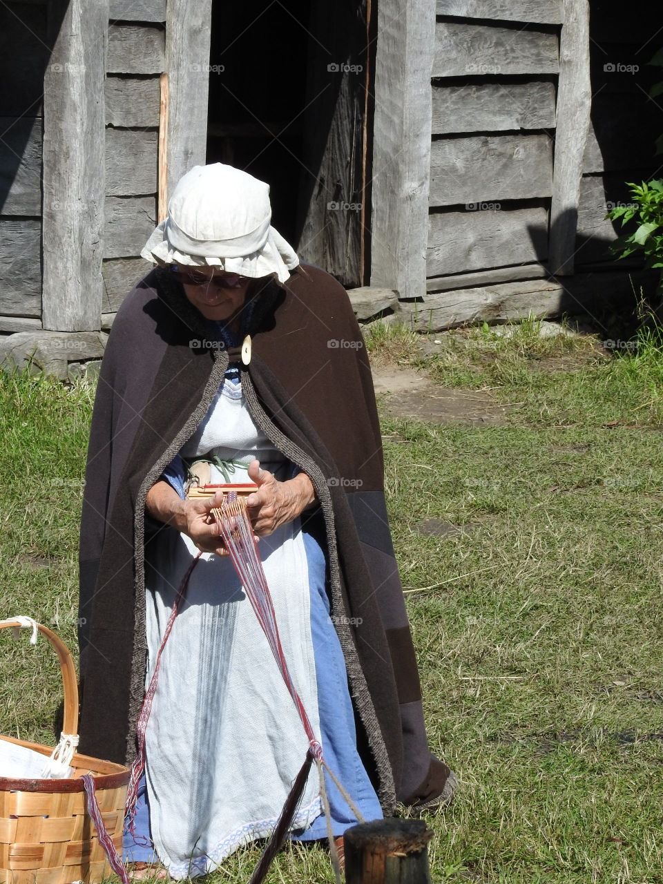 In the yearly Viking Festival the participants try to live & work like the Vikings did