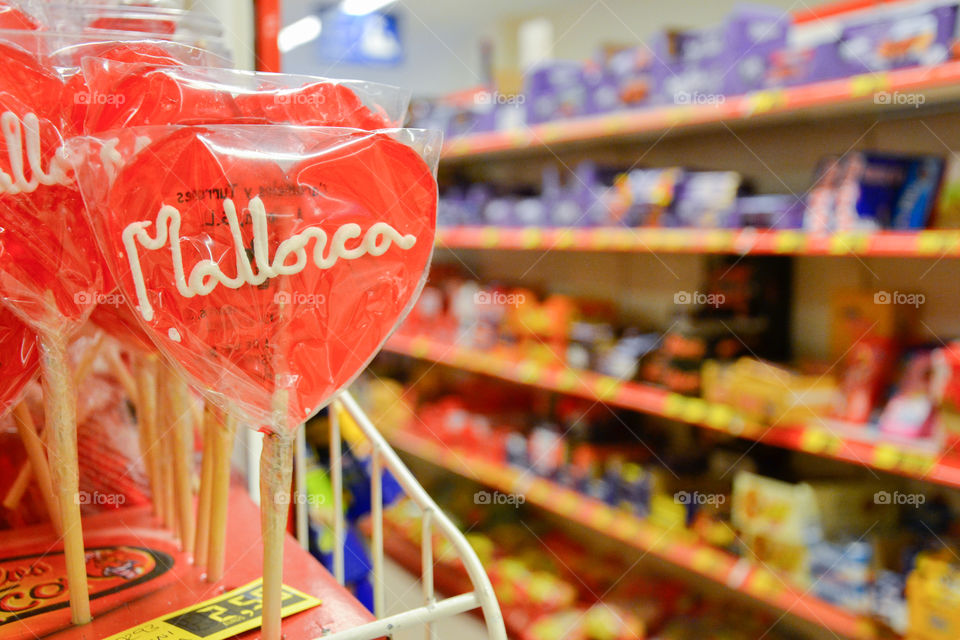 Local supermarket in Majorca.