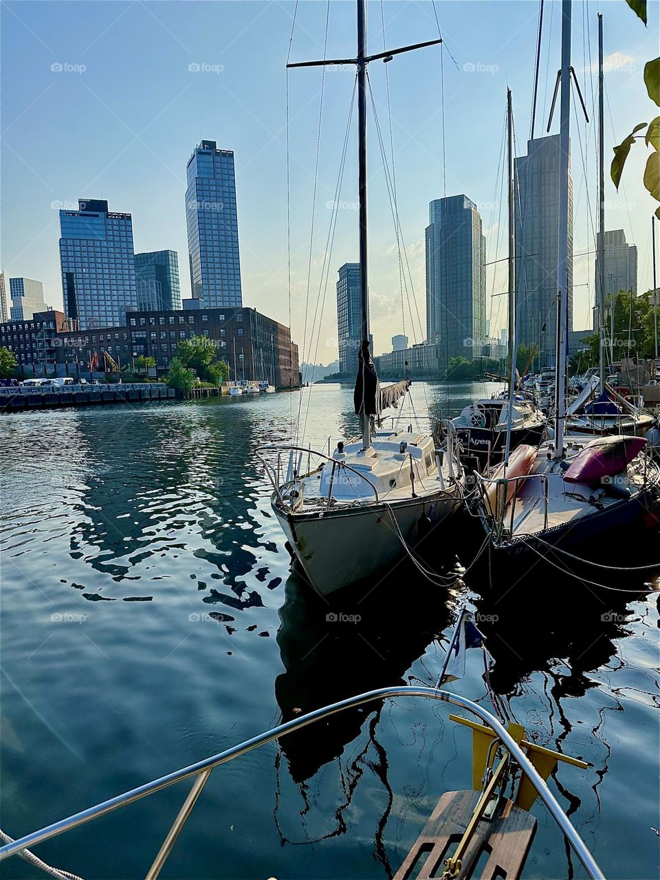 This is “Newtown Creek” by the “Pulaski Bridge” in LIC, Queens with its many boats seen from aboard “Salvation”, the “28 foot 1969 Luhrs” cabin cruiser that I and my partner “Timothy Trespas” call home. 2024. Hypnotic Productions