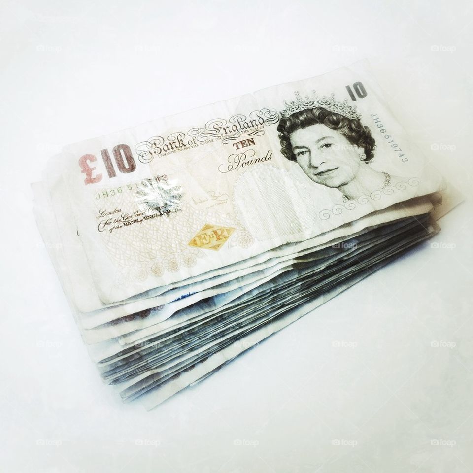 Ten pound notes