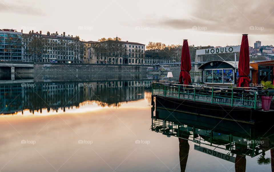 Lyon by the river