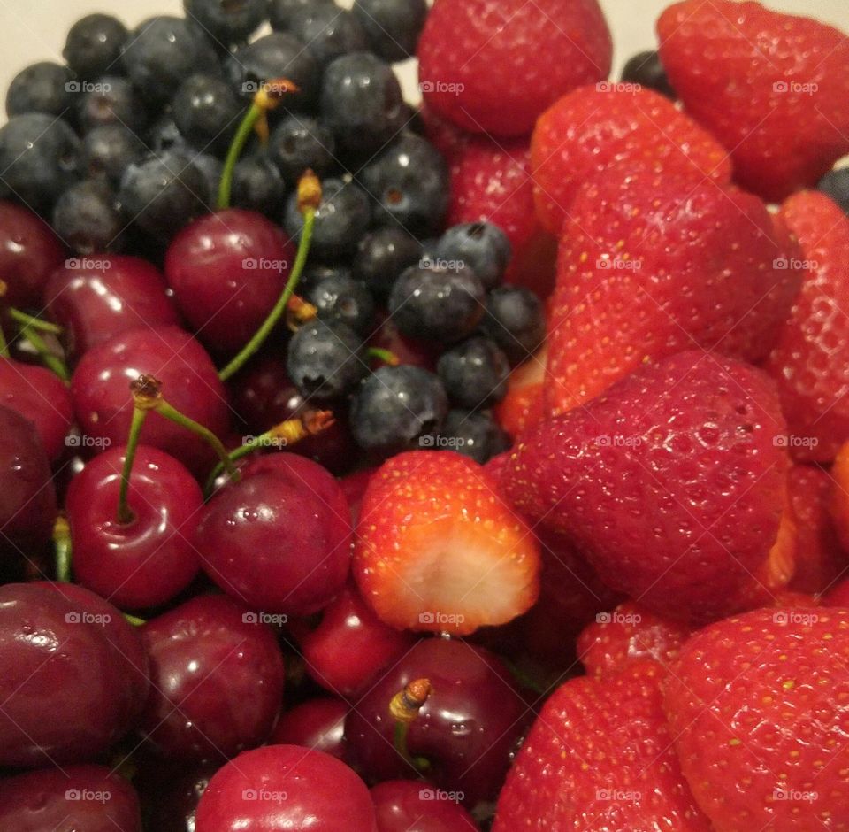 Berries and cherry