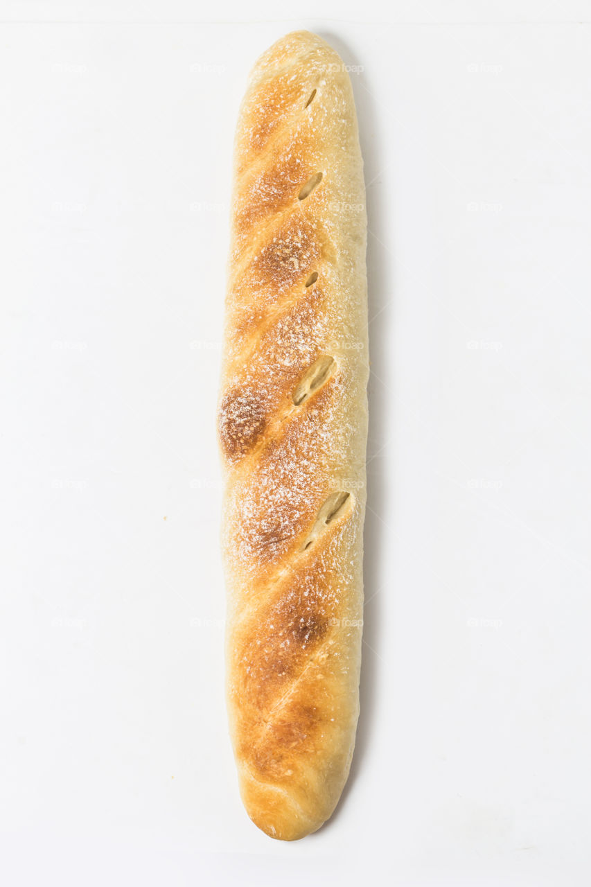 Loaf on white background