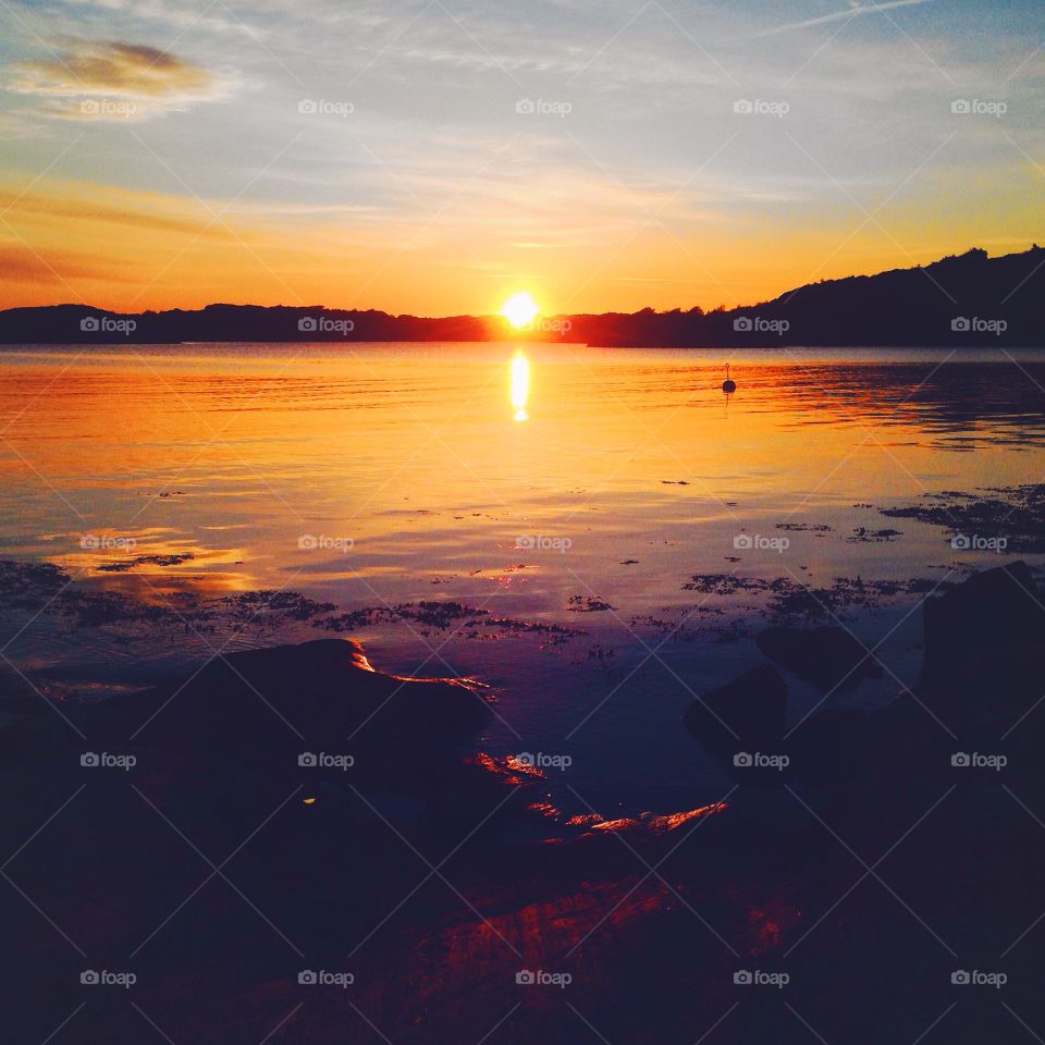 Sunrise. Sunrise in Scandinavian archipelago 