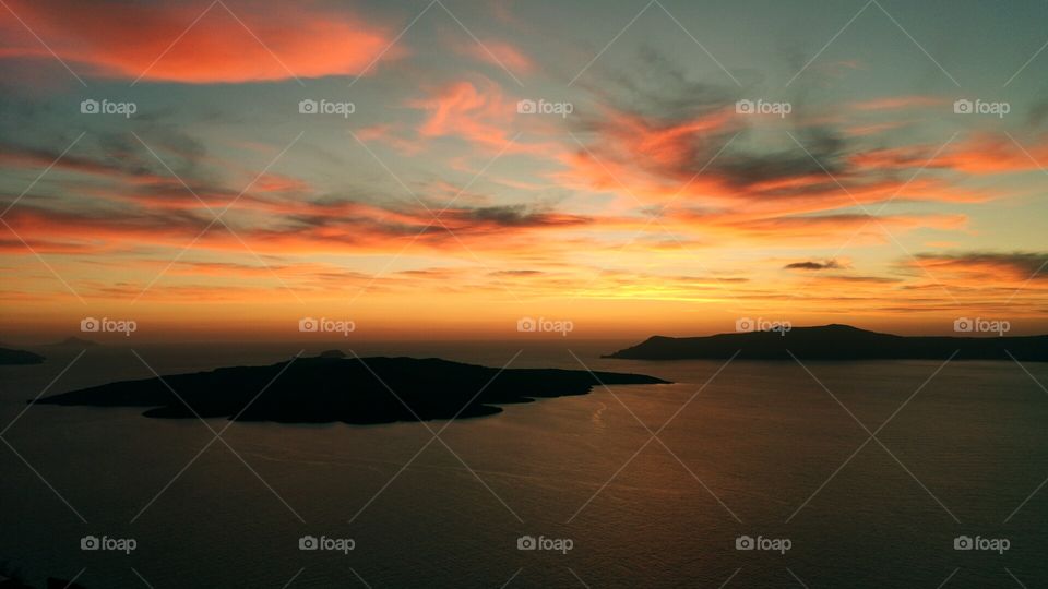 Sunset in Santorini