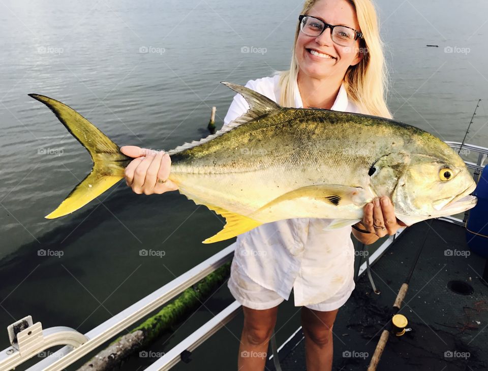 Girl fishing