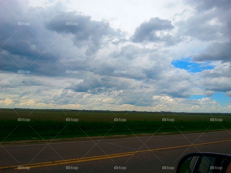 So fluffy . White clouds