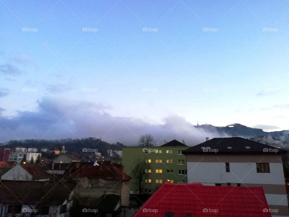 Brasov winter cloud