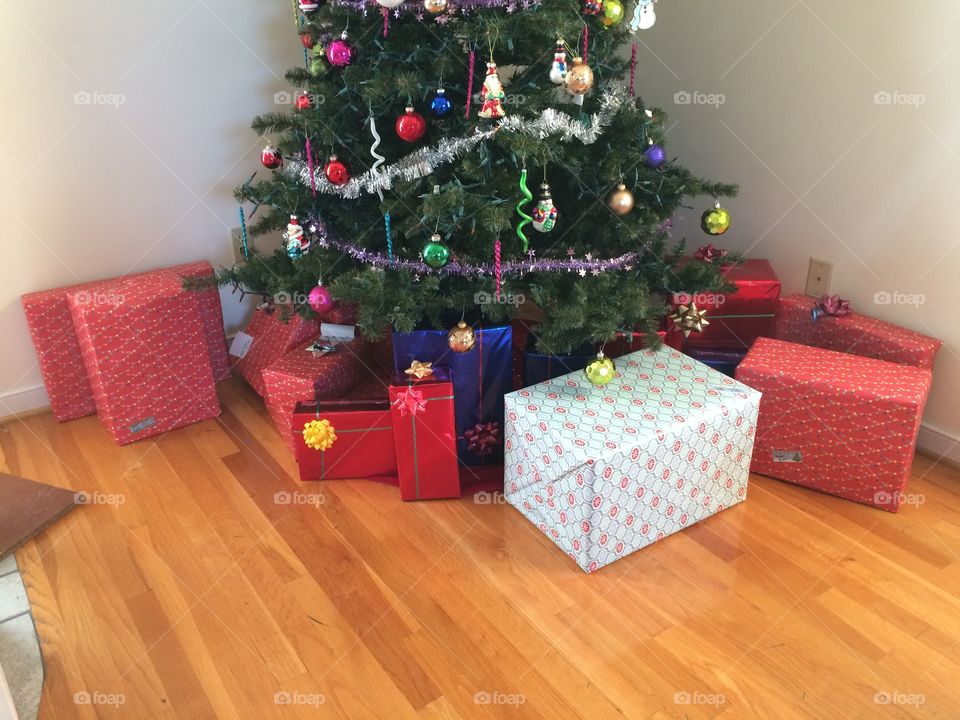 Presents under the tree