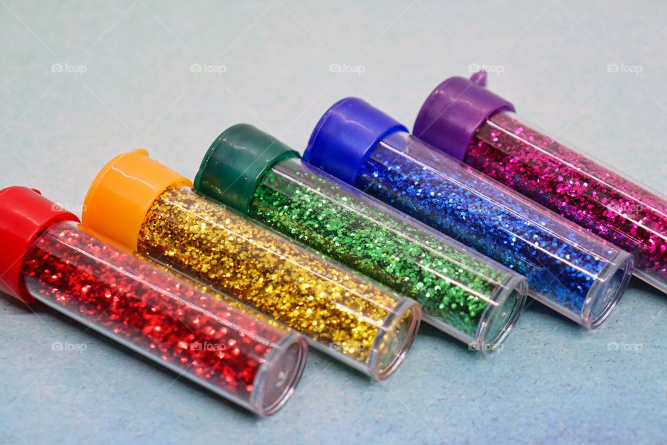 Rainbow glitter