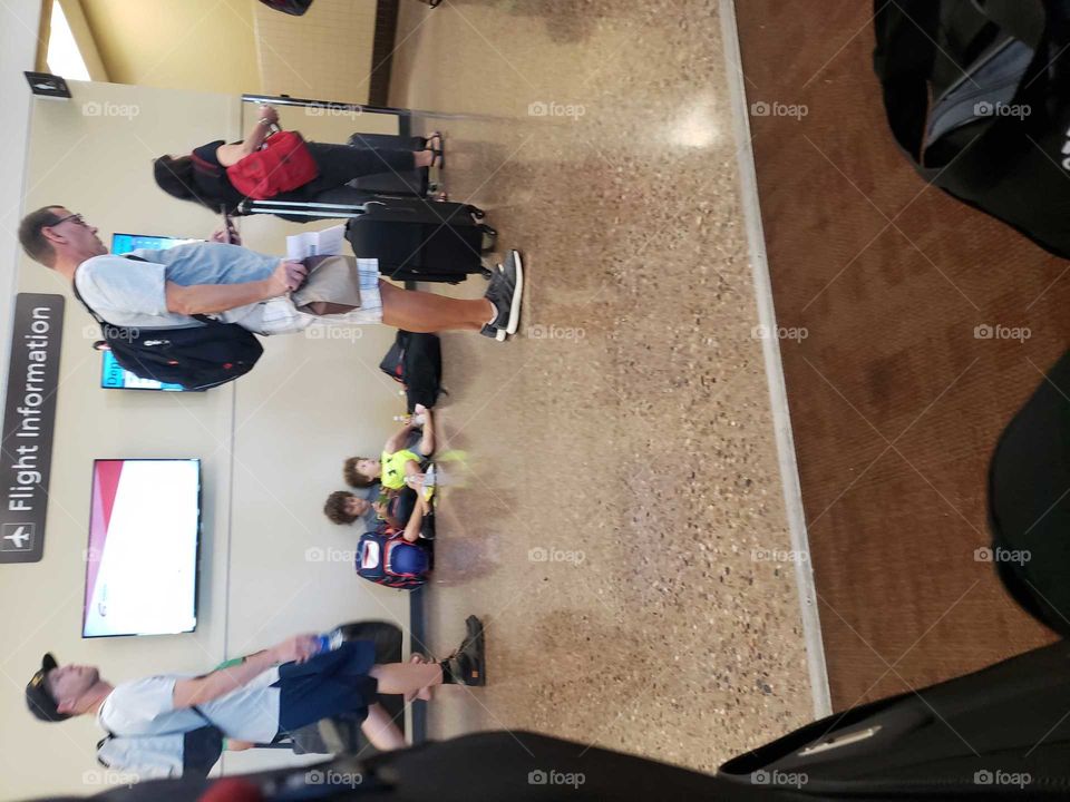 waiting at the airport