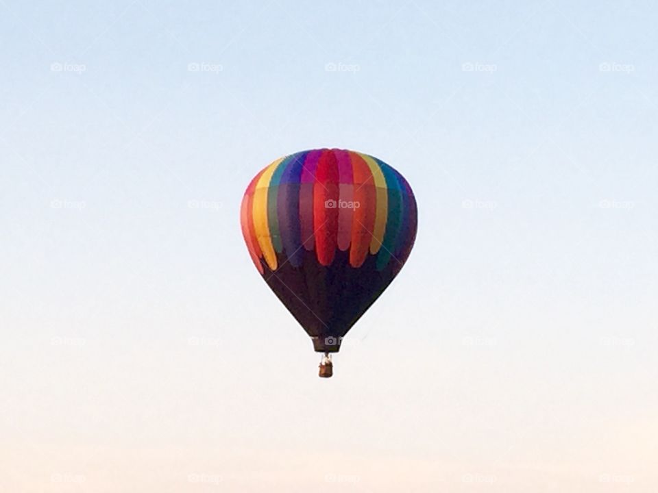 Rainbow Hot Air Balloon