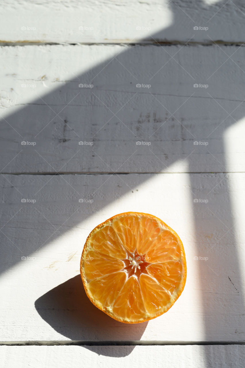 Minimalist photo of an Orange 