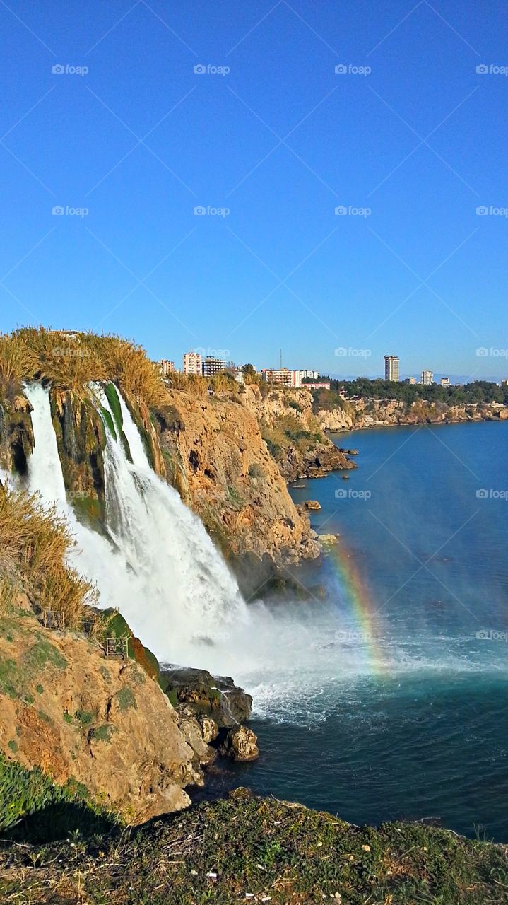 Waterfall Duden at Antalya, Turkey