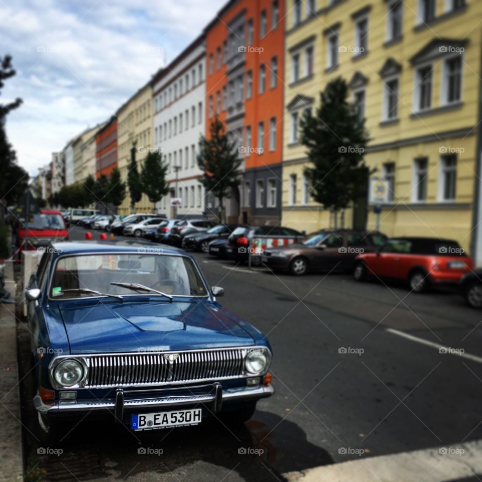 Antique Soviet car in Berlin 