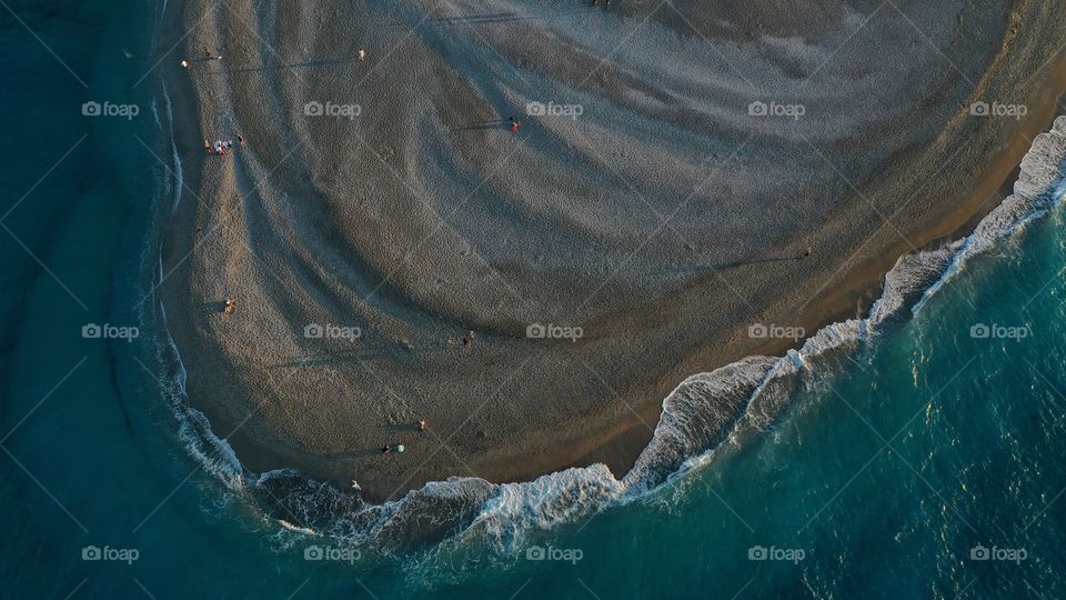 Beach strip from above 