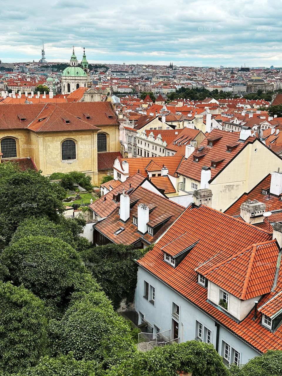 City architecture rooftop 