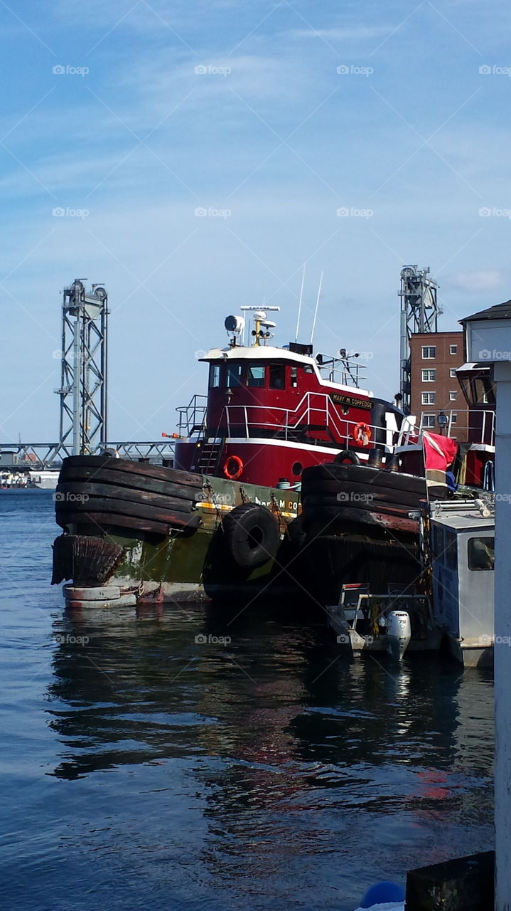 tug boat. Portsmouth