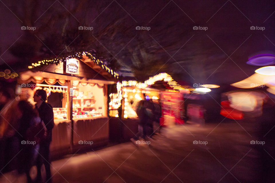 A beautiful night scene of London, United Kingdom. Artistic, colorful photo of a city.