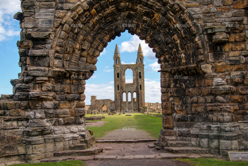 St Andrews cathedral ruins 