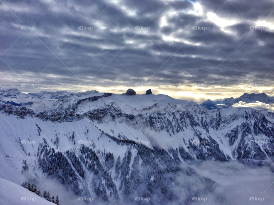 Snow, Mountain, Winter, Ice, Landscape