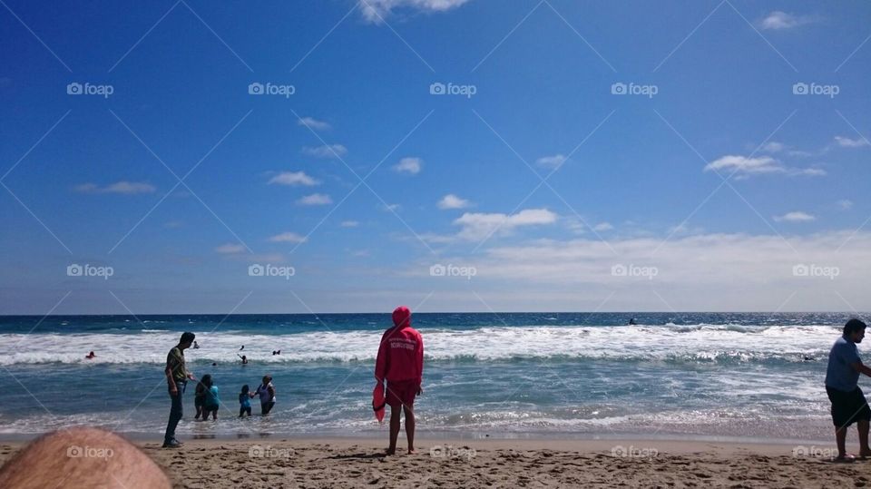 lifeguard on the beach