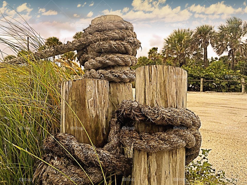 Beach fence