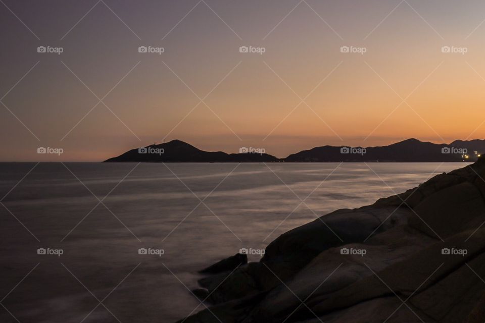 This image captured after the sunset and during the Dusk! It was taken at the coastal area of macau