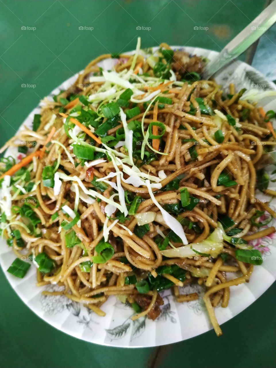 pork chawmin in Manipuri style