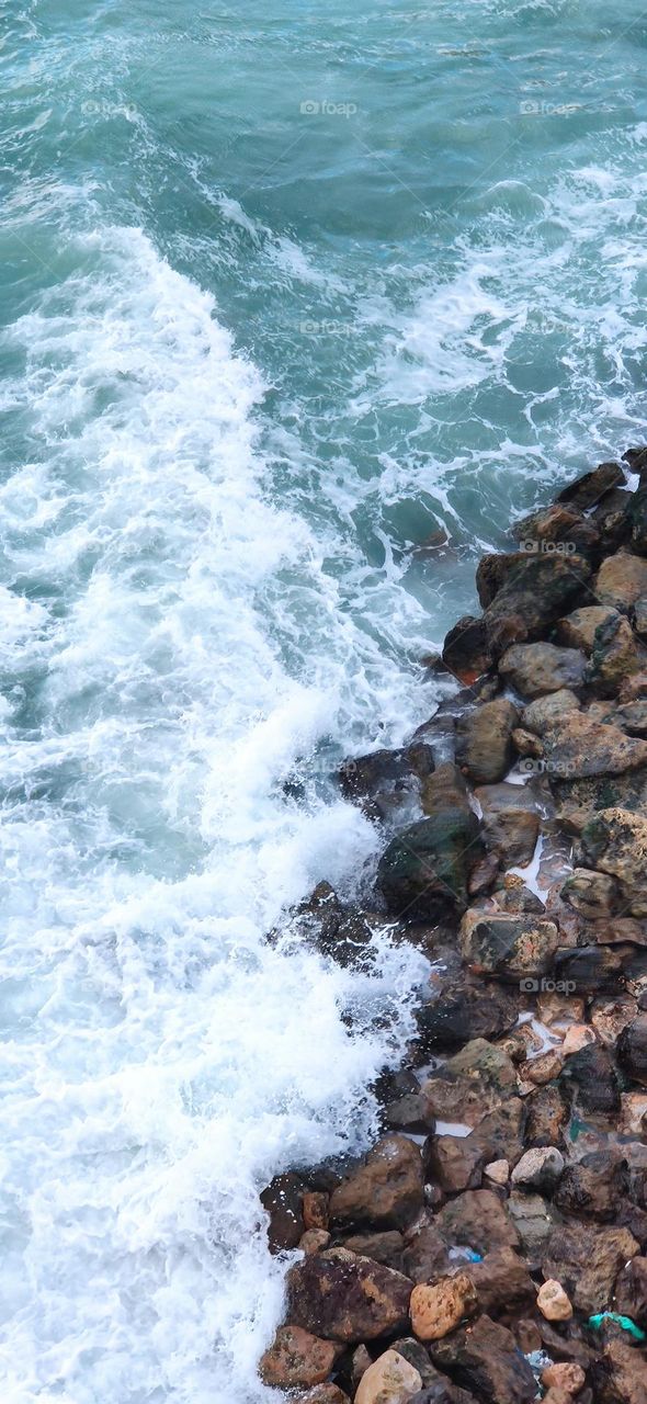 rocks in the sea