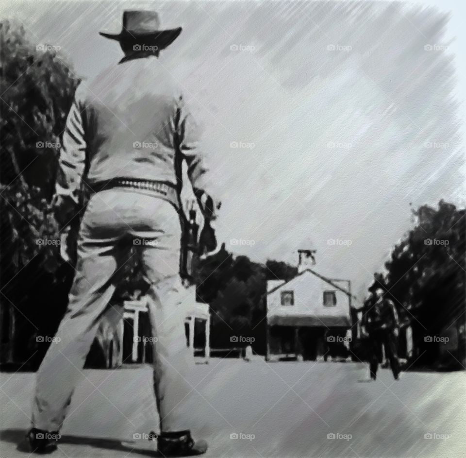 Gunsmoke TV show opening gunfight 