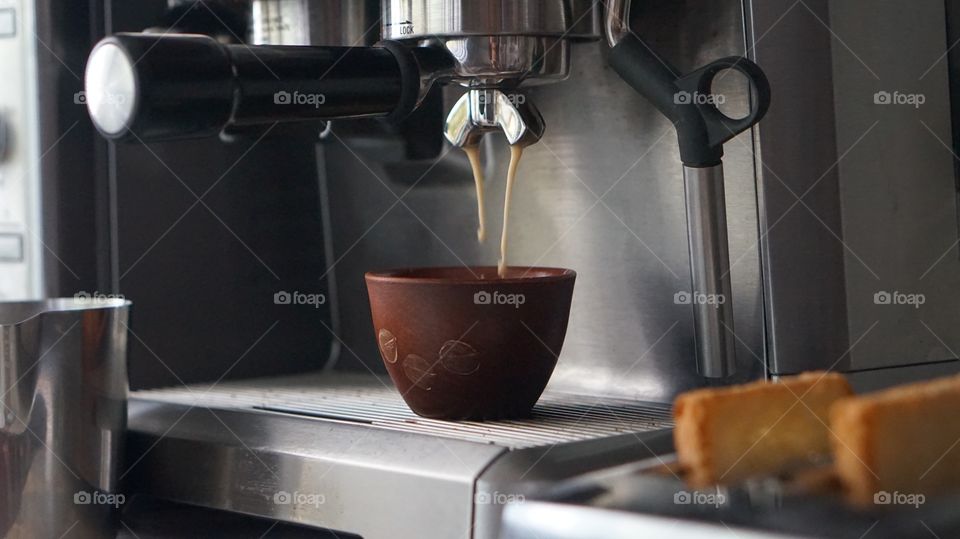 Espresso with bread