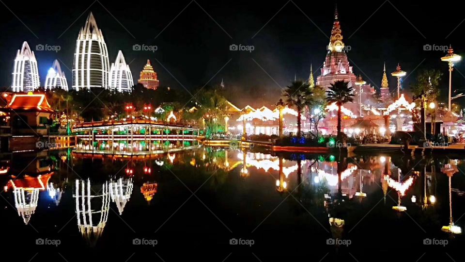 Temple Night View