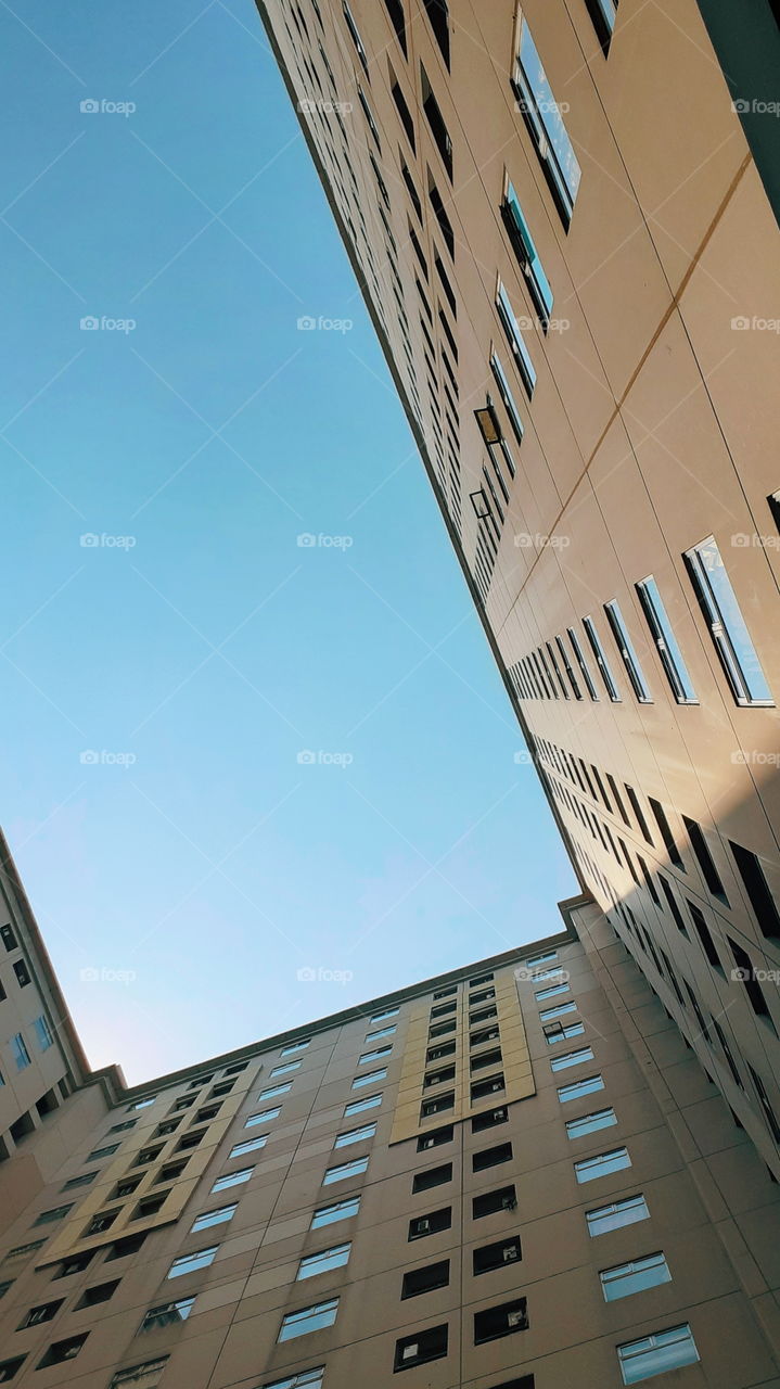 A view of apartment from the frog eye angle