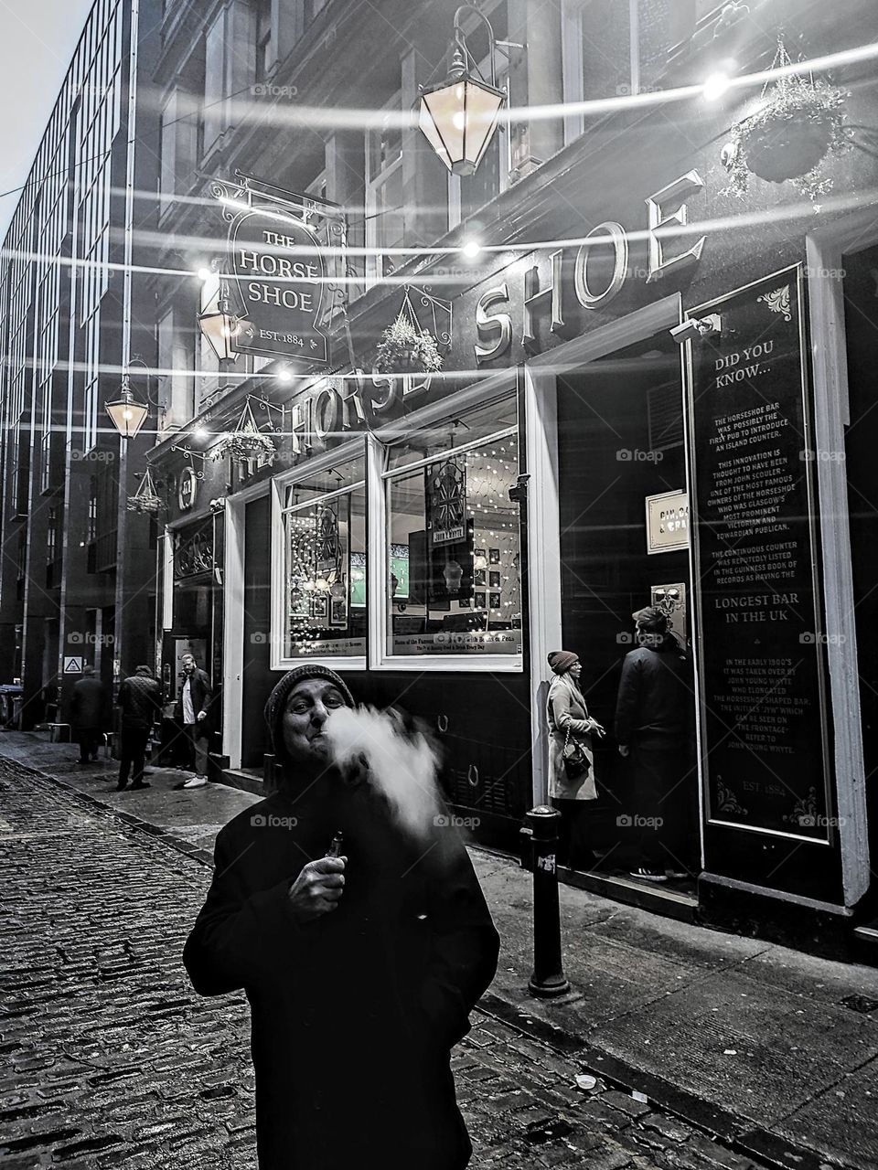 Glasgow in black and white