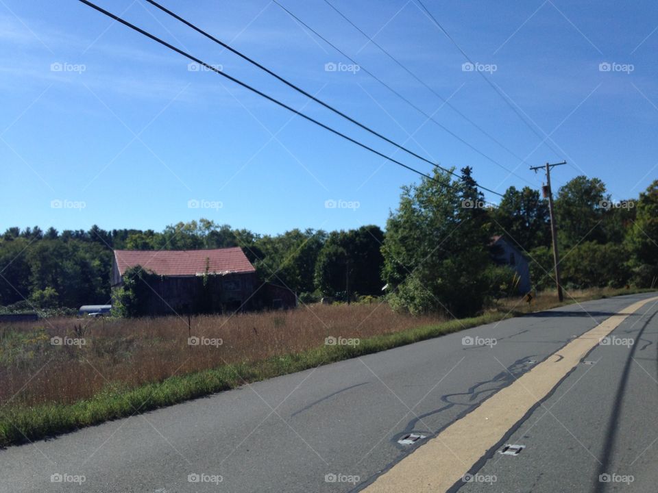 Commute to work through the country