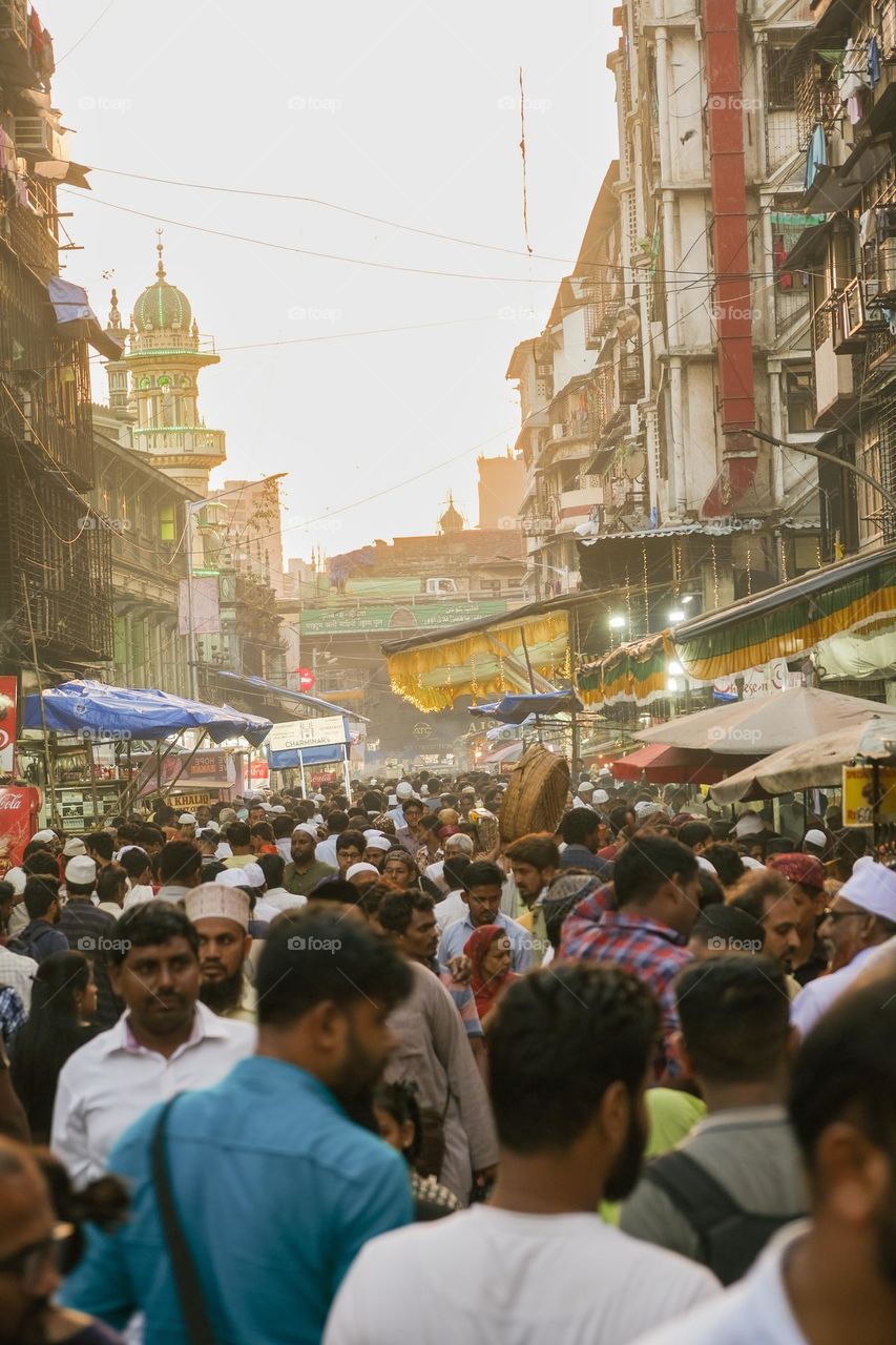 Iftar in a street in India