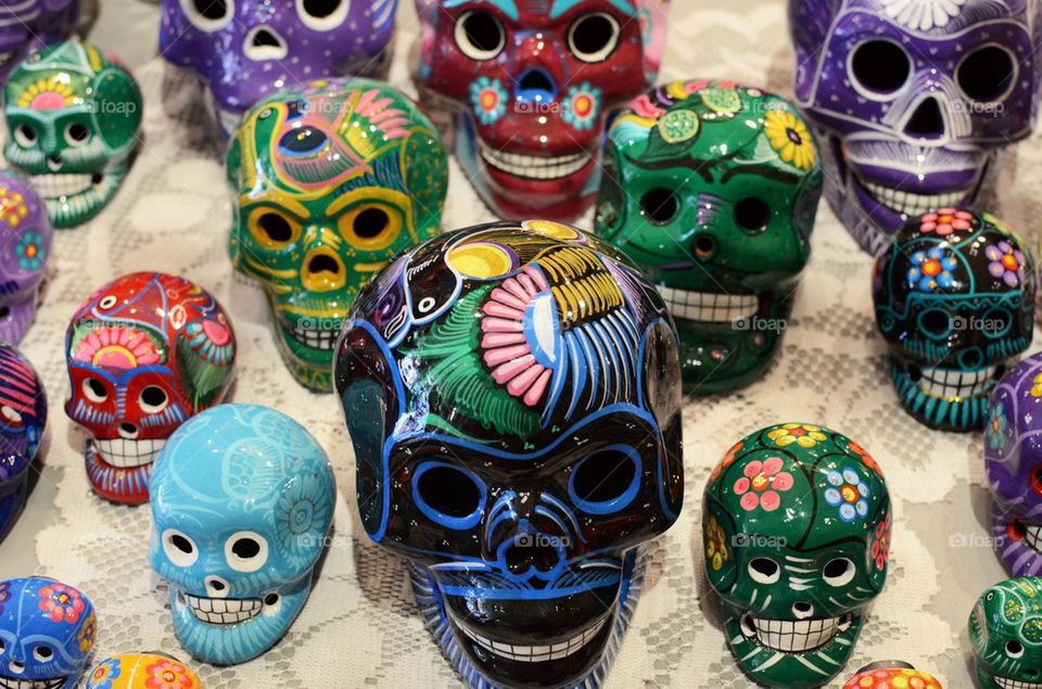 Painted skulls