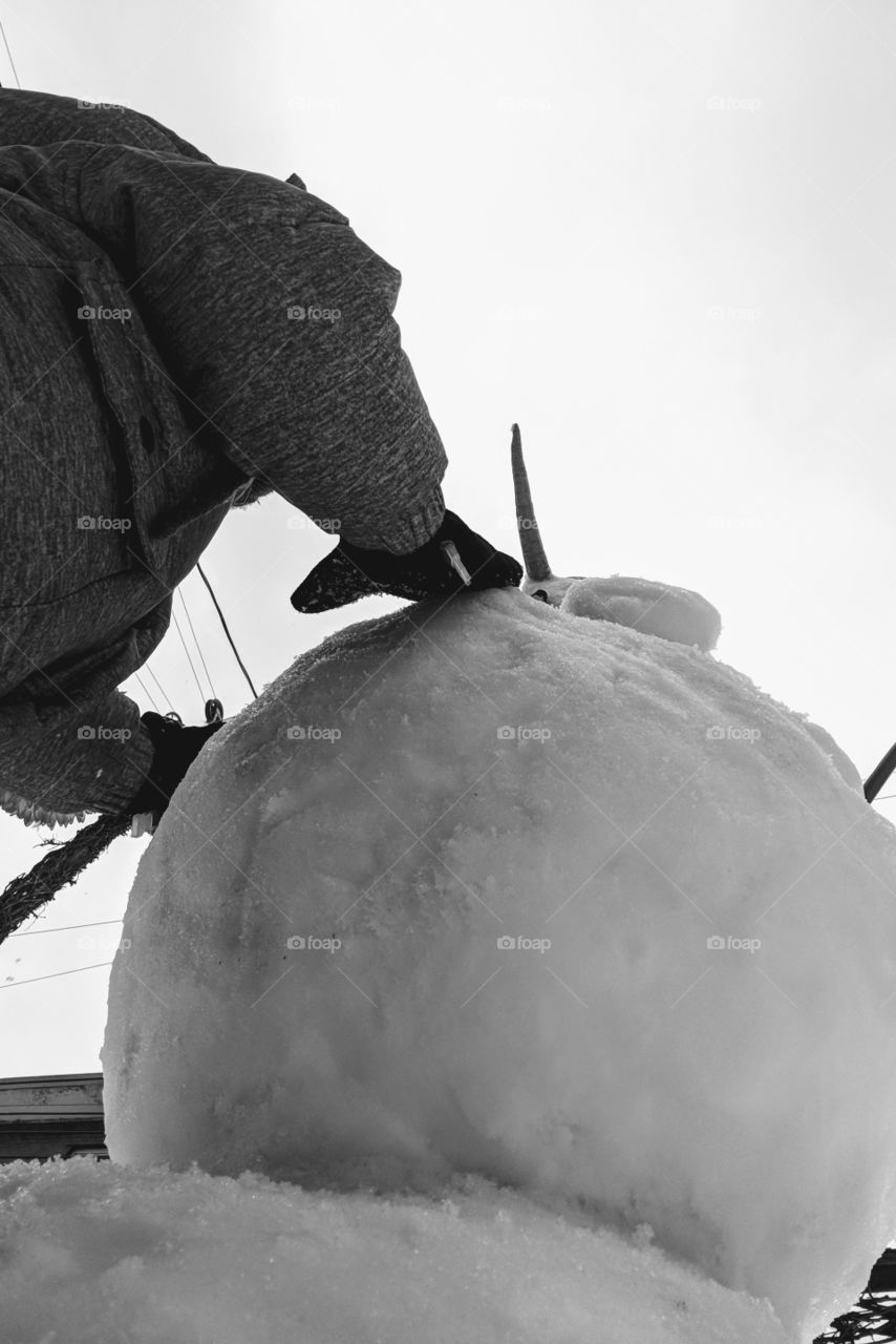 snowflake few snow man