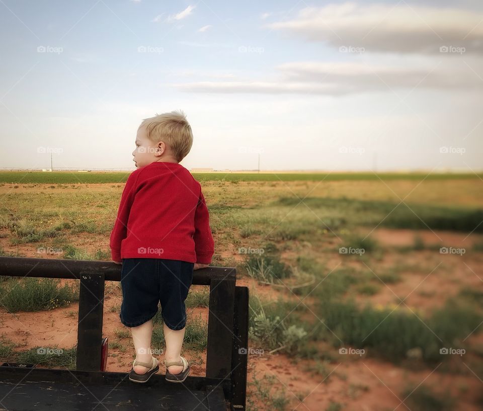 Enjoying the outdoors and wide open fields