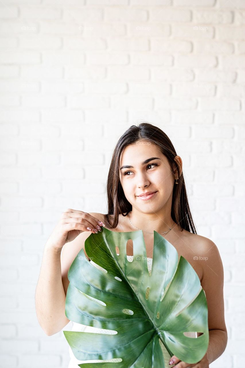 young woman face