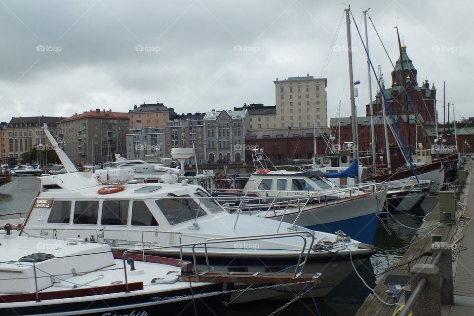 beautiful boats in helsinki