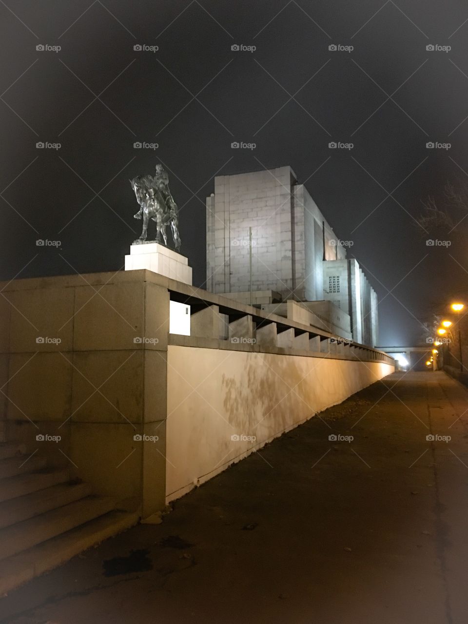 Prague Hill vitkov and the horseman  jan Zizka Monument 